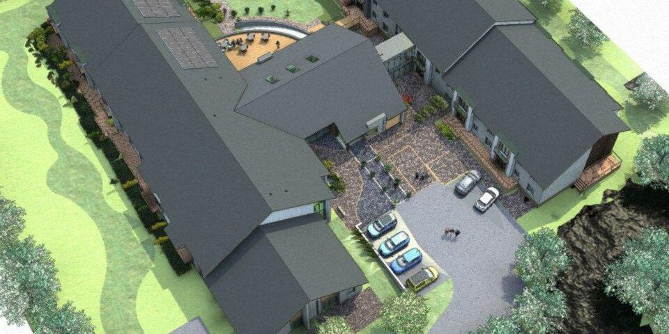 Lynwood House - Ariel Shot BIM project for Lynwood House